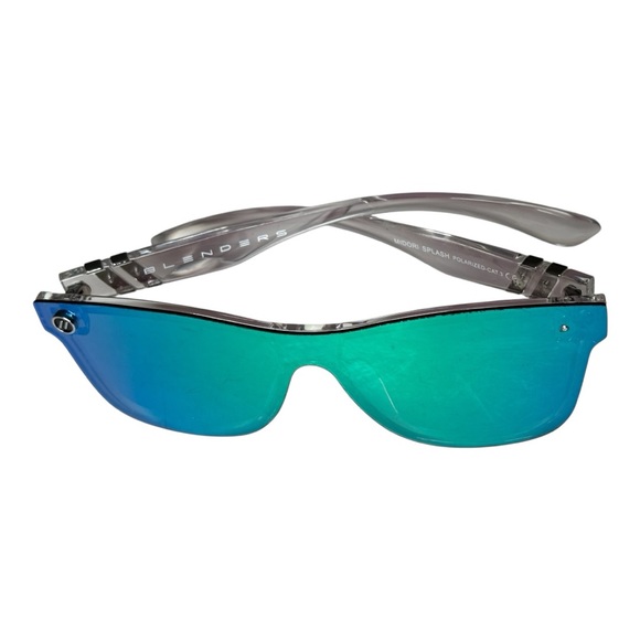 Blenders Millenia Collection Midori Splash frameless polarized mirror sunglasses - Picture 1 of 10